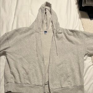 Old Navy Gray Hoodie Jacket